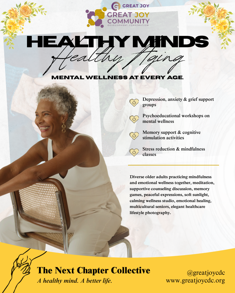 Healthy Minds, Healthy Aging Initiative flyer