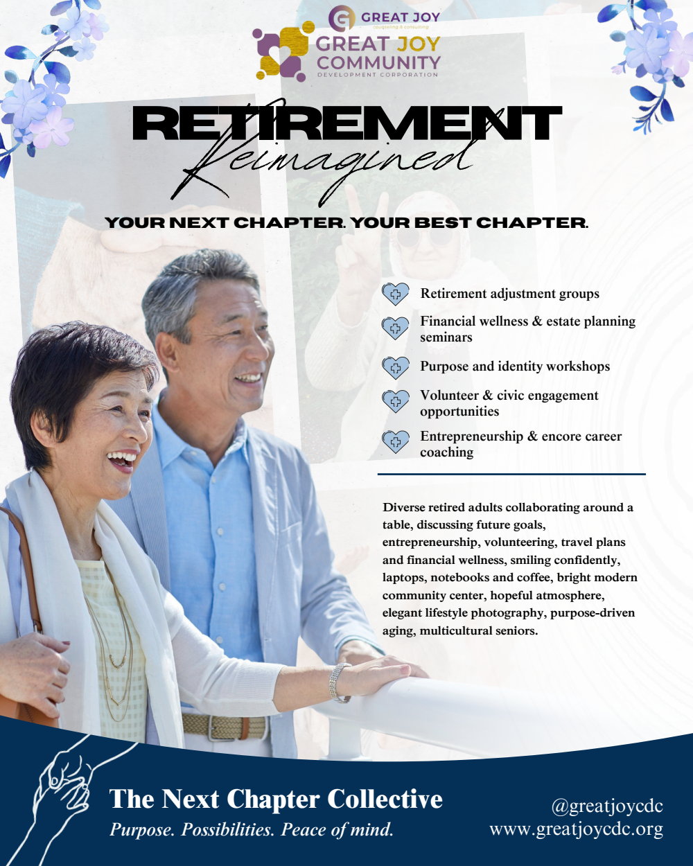 Retirement Reimagined Series flyer
